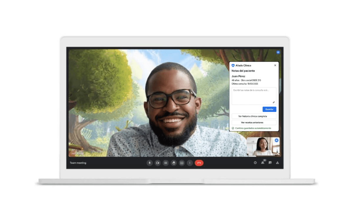 Atendé a tus pacientes desde Google Meet