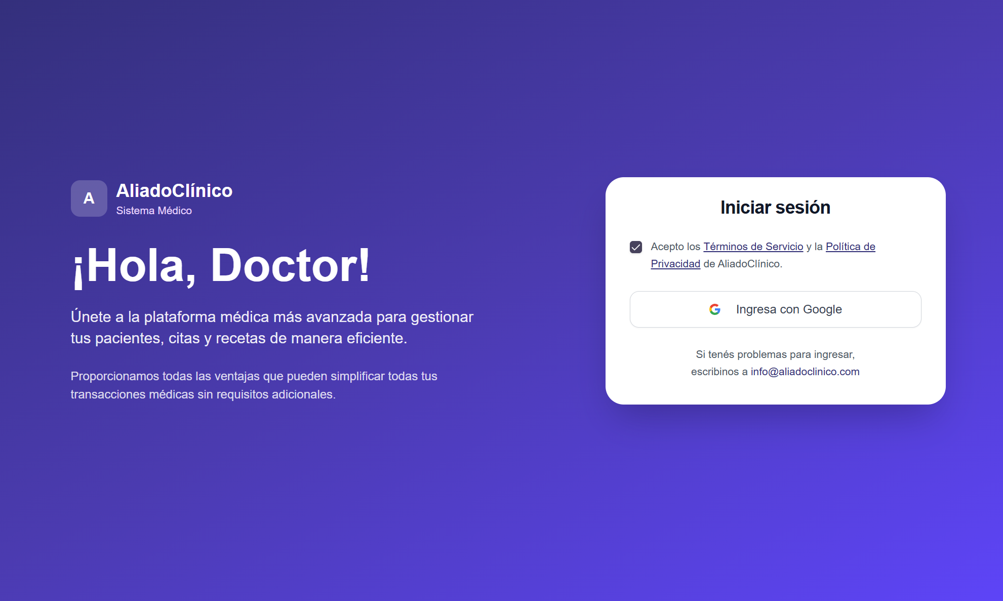 Crea tu cuenta en un click