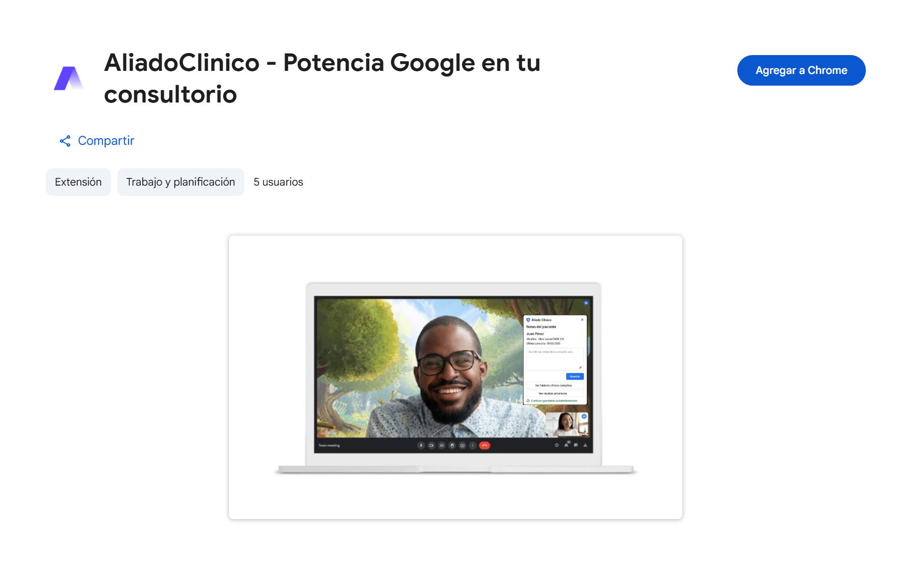 Instala la extensión de Chrome